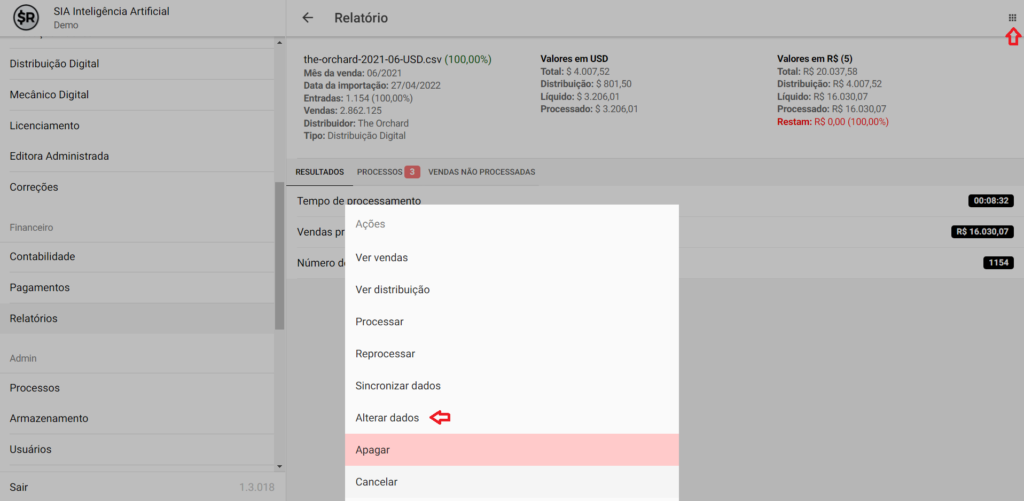 SMART RIGHTS - Como processar relatórios - 02 - Taxa de conversão