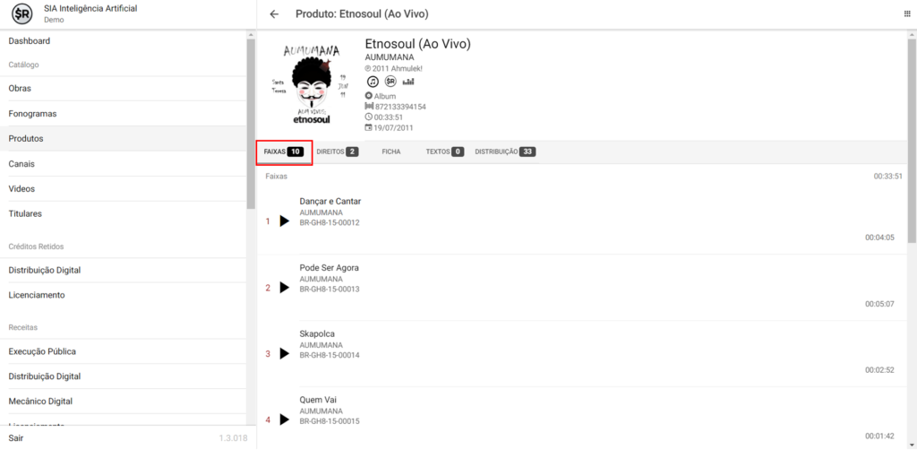 SMART RIGHTS - Como cadastrar as porcentagens de participação na distribuição digital - 05 - Ordem de Precedencia
