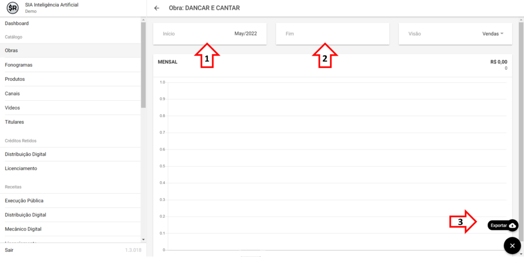 SMART RIGHTS - Como exportar vendas de Fonomecânicos Digitais por obras - 03 - Período