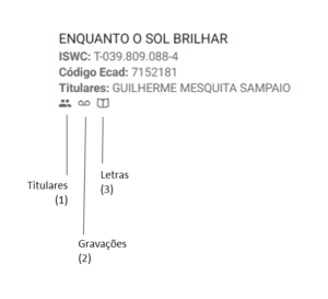 SMART RIGHTS - Como ler informações de obras - 03 - Icones