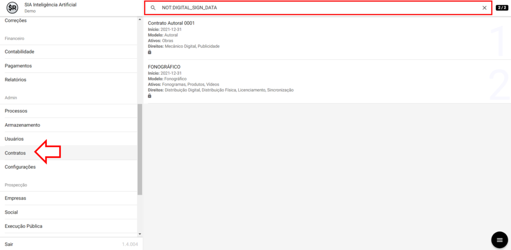 SMART RIGHTS - Como ler informações no Dashboard de contratos - 02 - Não iniciados